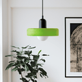 Hängeleuchte im Bauhaus-Stil aus farbigem Glas