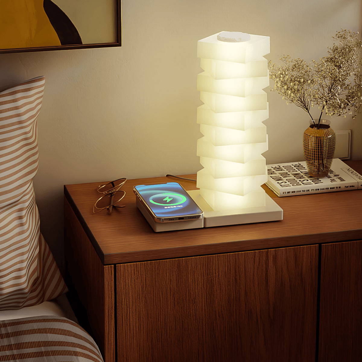 Struktura Tischlampe mit Ladegerät