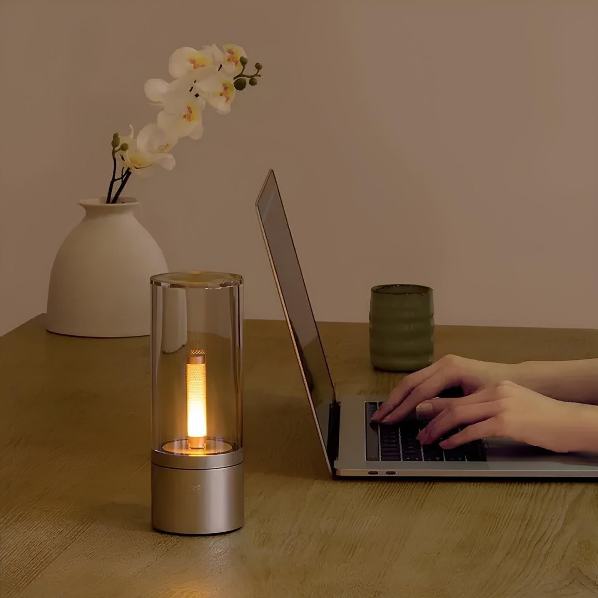 Elvion | Drahtlose Zylinder-Tischlampe