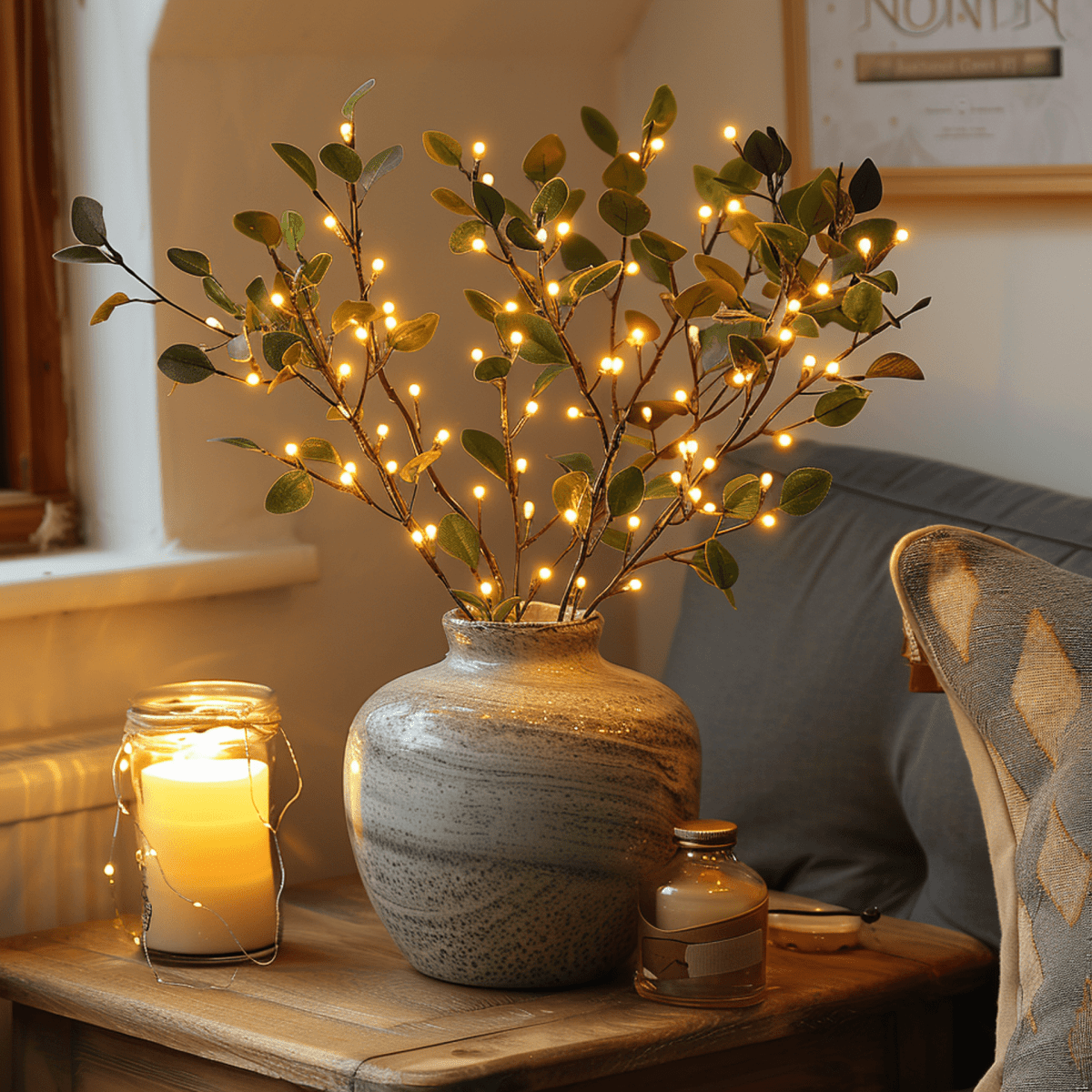 LumiOliva | LED-Feenlichter Olivenzweig
