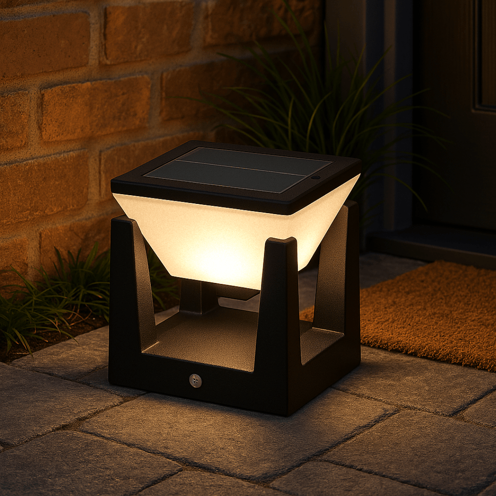 Terralux™ Solar-Gartenleuchte – Warmes Außenlicht
