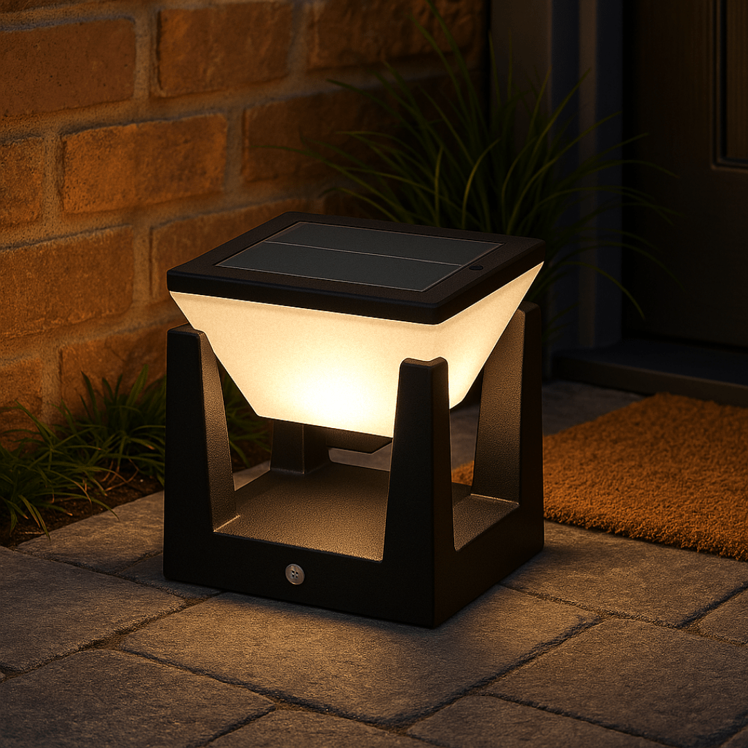 Terralux™ Solar-Gartenleuchte – Warmes Außenlicht