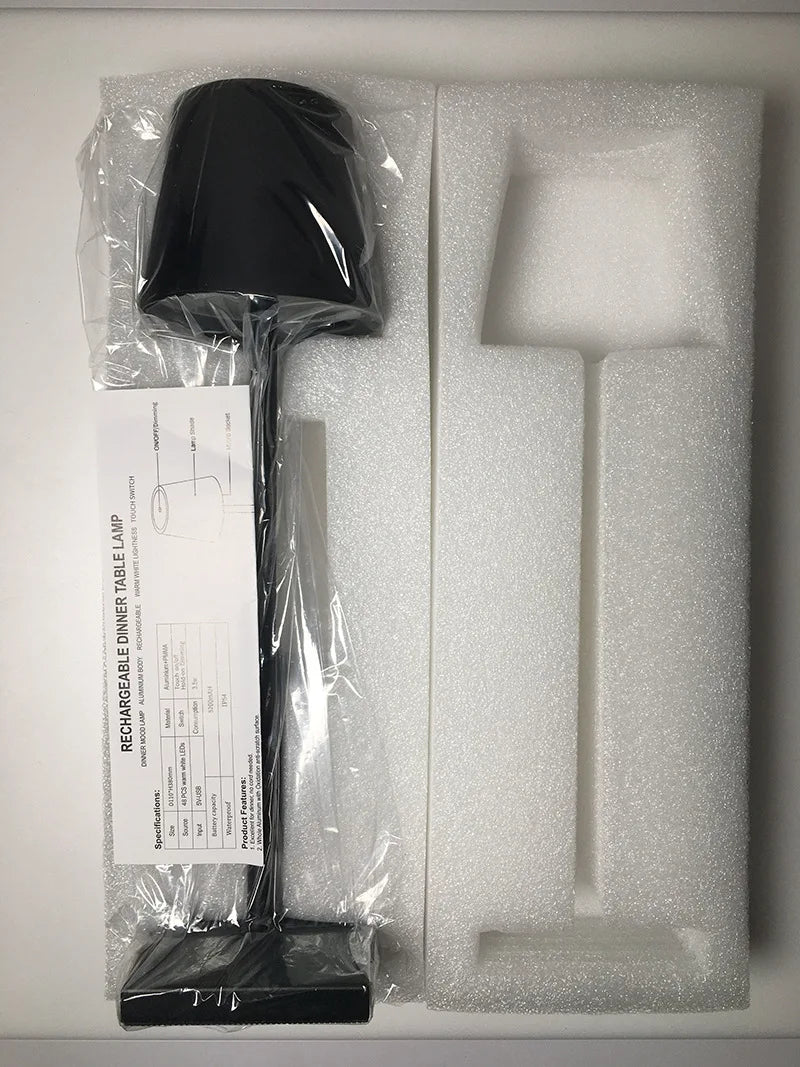 NORDIA | Kabellose, wiederaufladbare Tischlampe