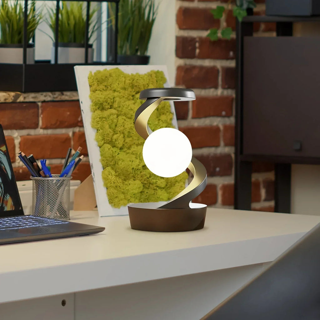 Spirula Tischlampe mit Smart-Ladegerät