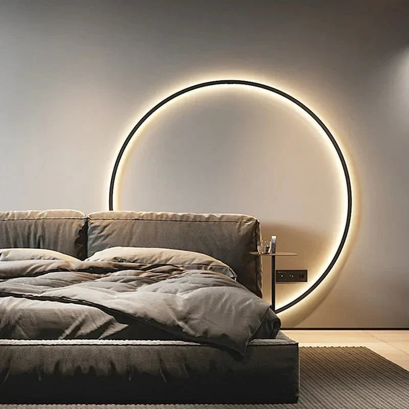 LumiRing – Minimalistische runde Wandleuchte