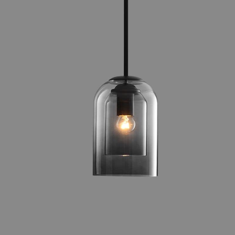 Mark | Mid-Century-Hängeleuchten mit Doppelglas