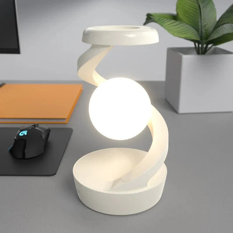 Spirula Tischlampe mit Smart-Ladegerät