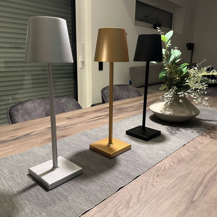 NORDIA | Kabellose, wiederaufladbare Tischlampe