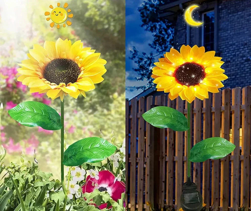 Wasserdichte Solar-Sonnenblumen-Außenlampe