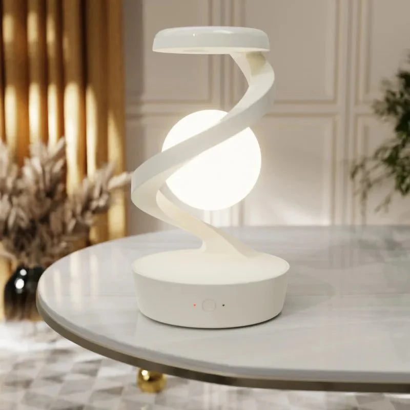 Spirula Tischlampe mit Smart-Ladegerät