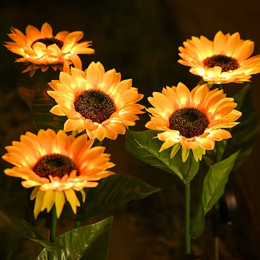 Wasserdichte Solar-Sonnenblumen-Außenlampe