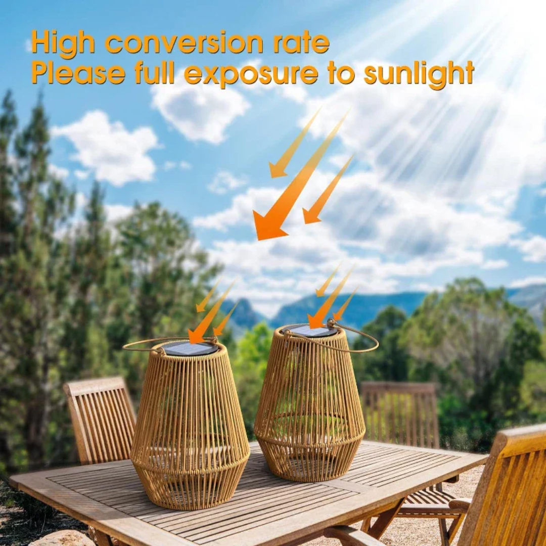Sunwave | Handgefertigte, wasserdichte Gartenlaterne