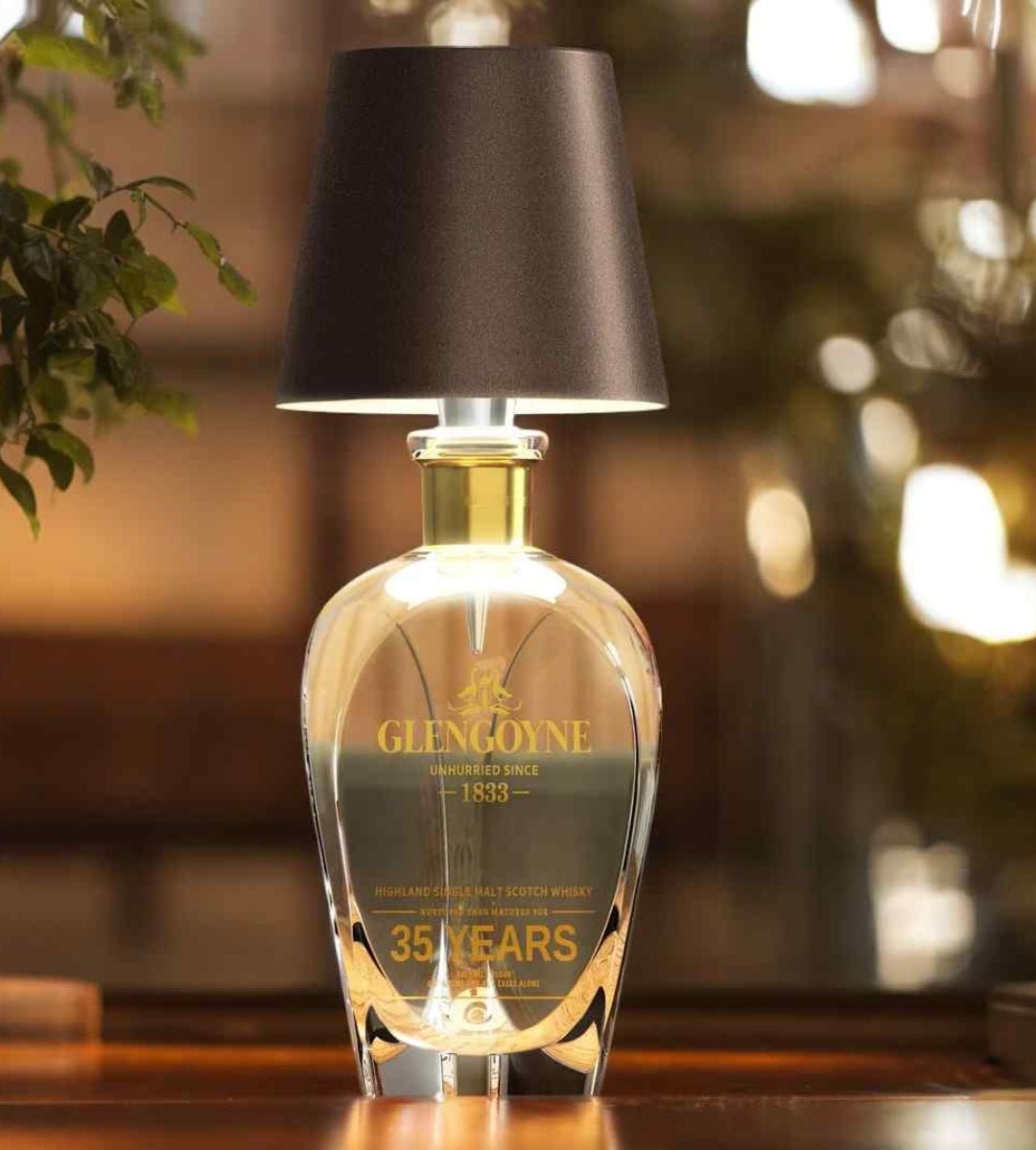 Luxuriöse LED-Flaschenlampe