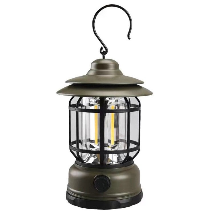 Vintage Campinglampe mit Akku