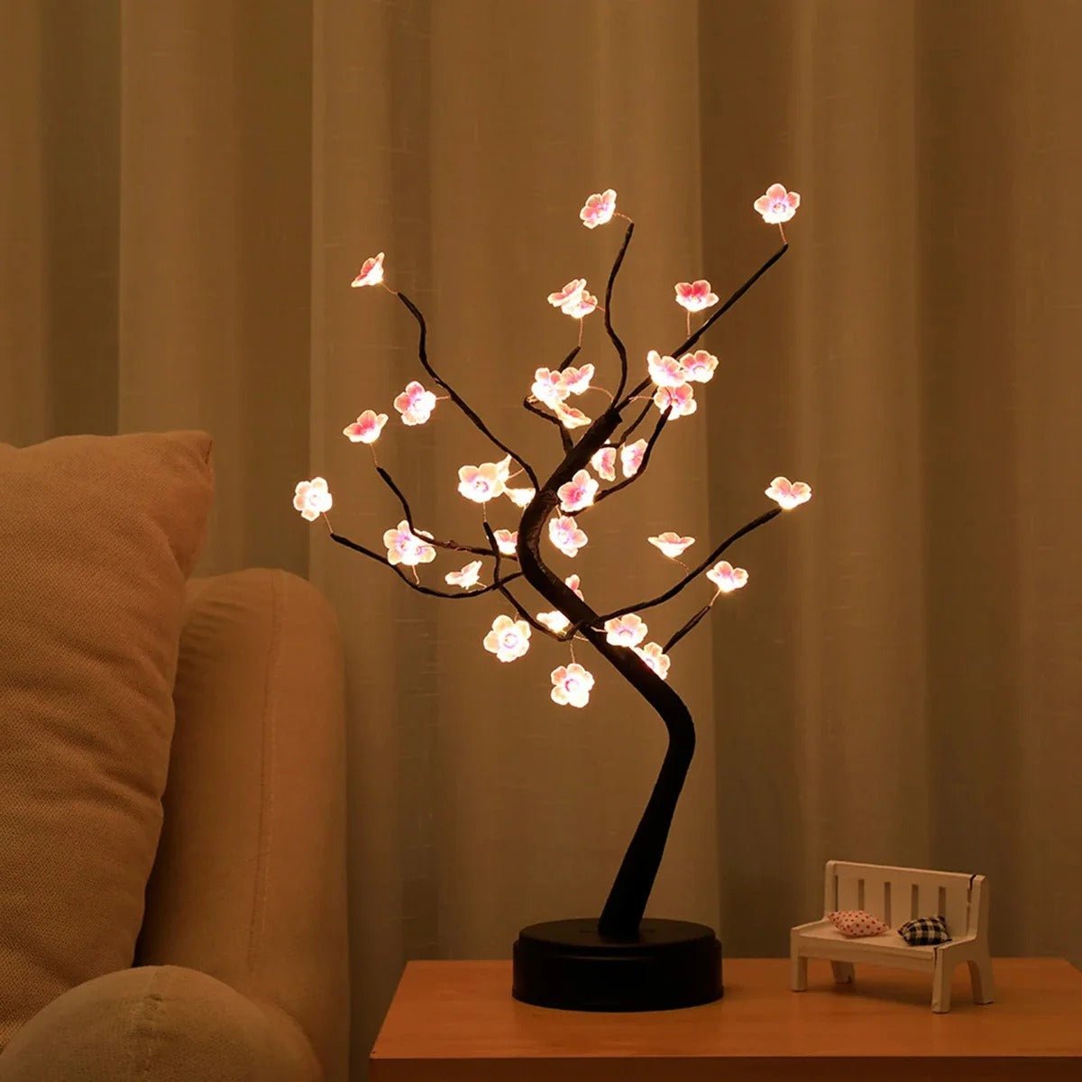 Blütenlicht Tischlampe