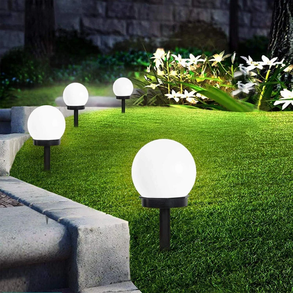 LumiSphere™ Solar-Kugelleuchten (3er-Set) – Warmes Gartenlicht