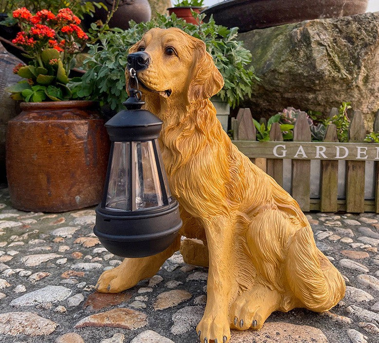 LumiPup™ Solar-Hundefigur – Warmes Gartenlicht