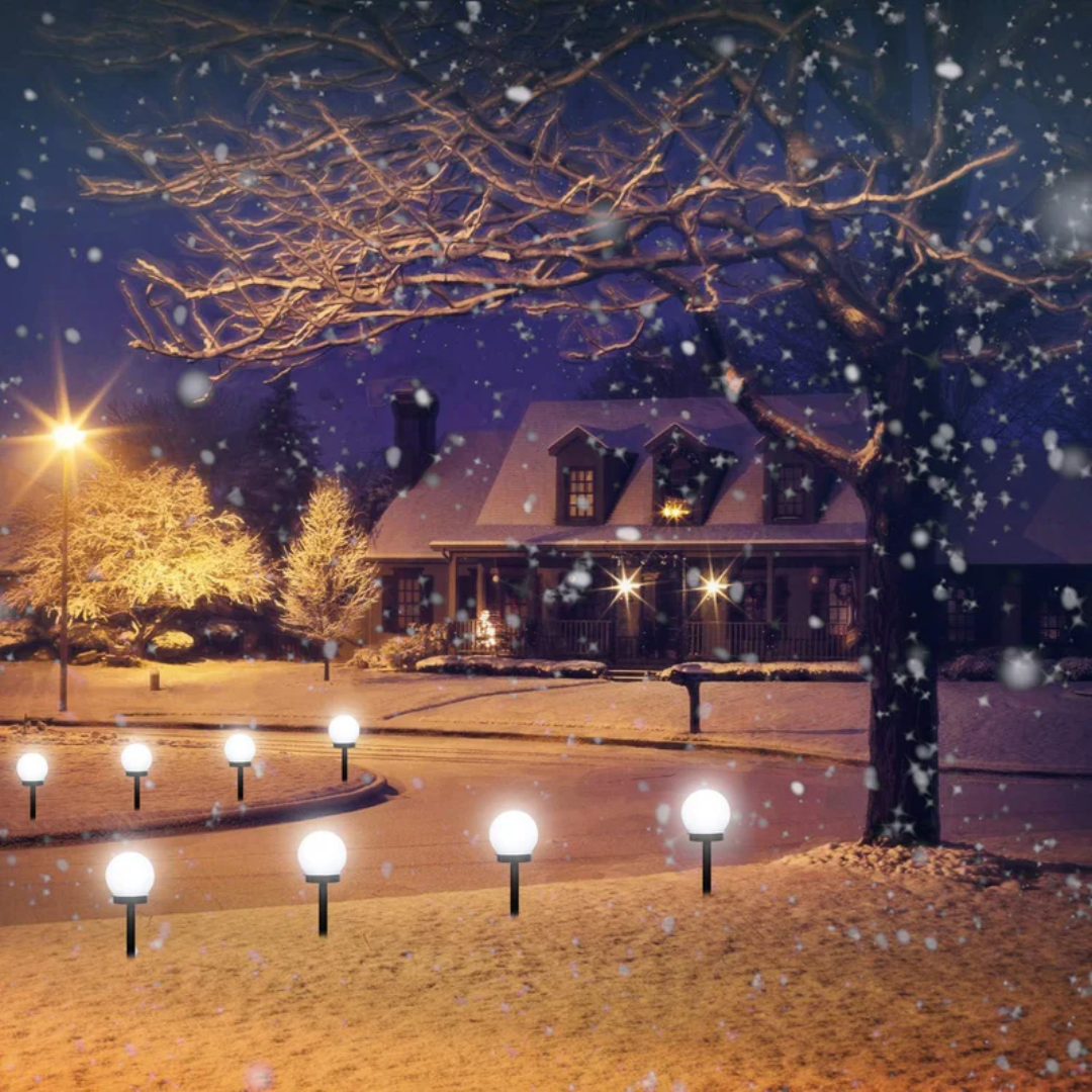 LumiSphere™ Solar-Kugelleuchten (3er-Set) – Warmes Gartenlicht