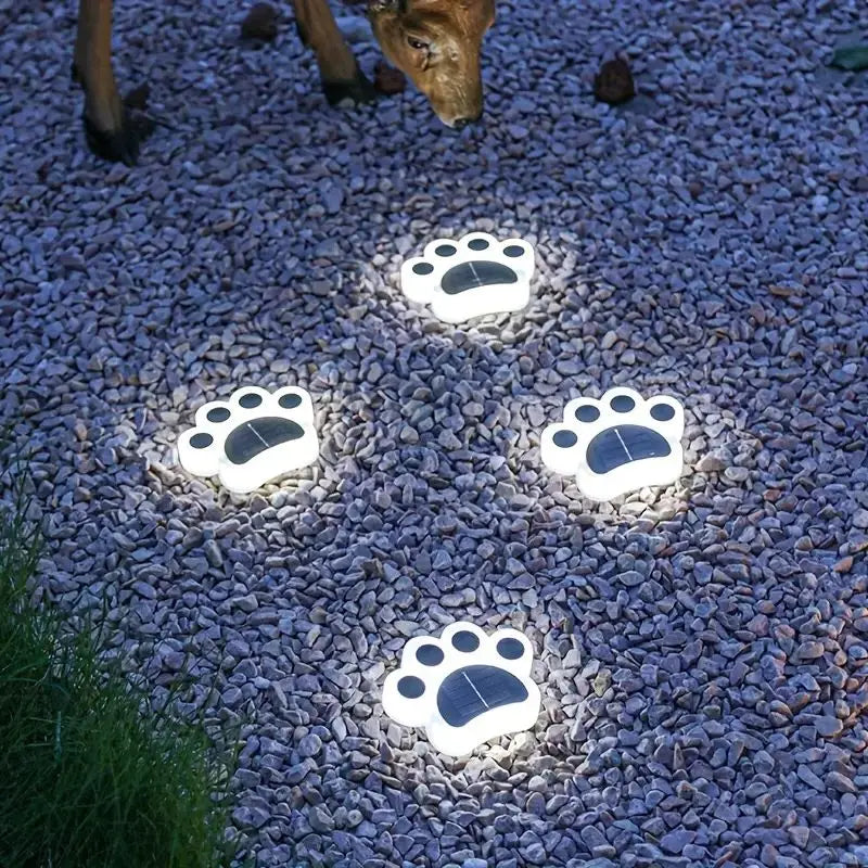 Bruno | Solar-Gartenbeleuchtung mit Pfotenabdrücken