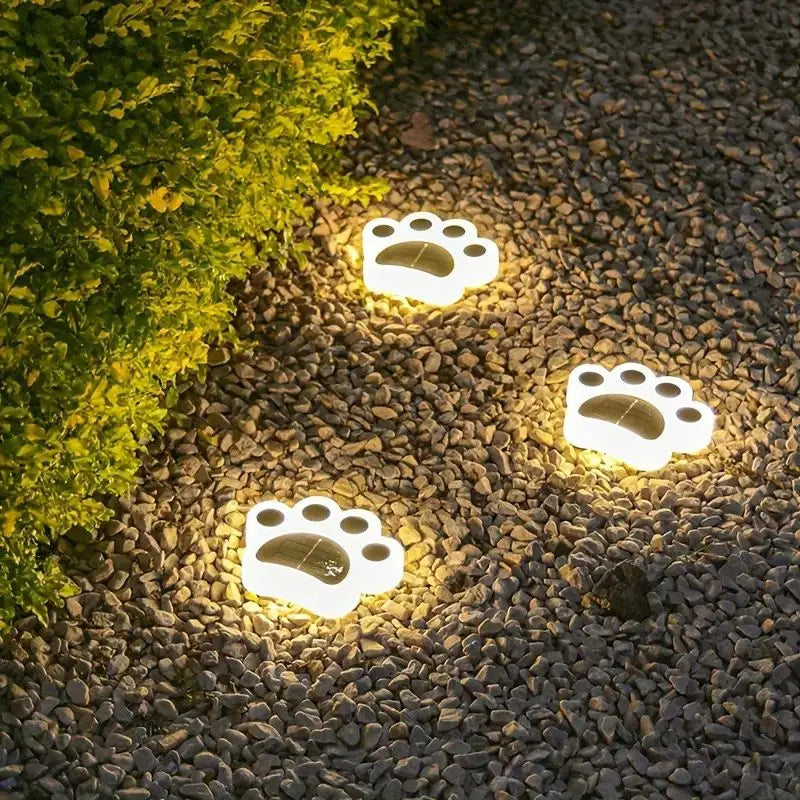 Bruno | Solar-Gartenbeleuchtung mit Pfotenabdrücken