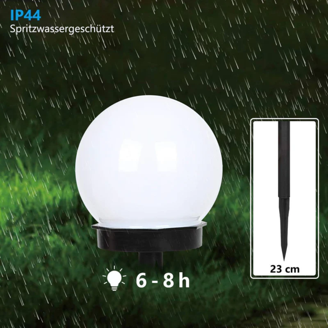 LumiSphere™ Solar-Kugelleuchten (3er-Set) – Warmes Gartenlicht