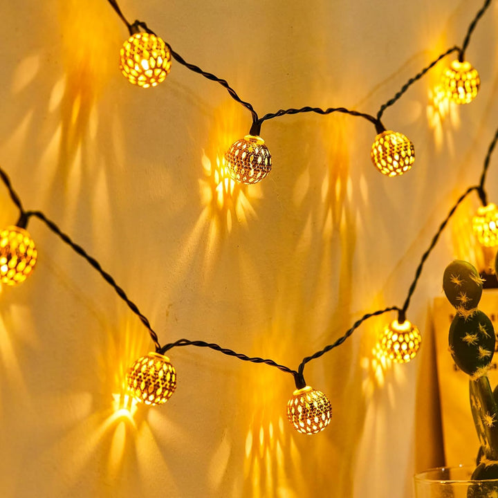 Marokkanischer Stil – Umweltfreundliche, wasserdichte Solar-Lichterketten