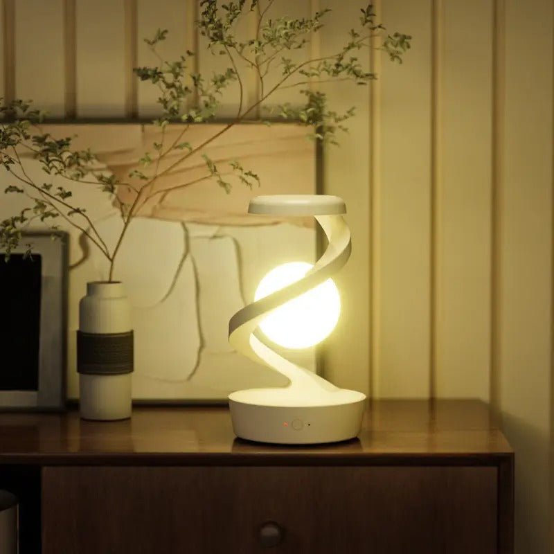 Spirula Tischlampe mit Smart-Ladegerät